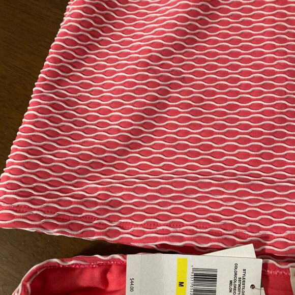 NWT Jessica Simpson Pink Swim Suit Size M Tankini Top Built in Bra Modest Cover - Picture 6 of 14